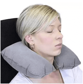 Portable Travel Air Pillow - Gray.