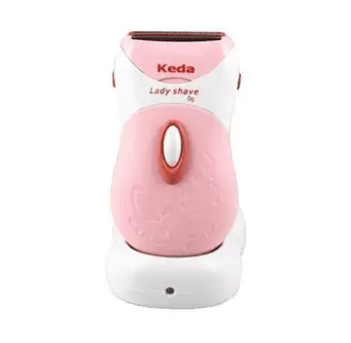 Rechargeable Electric Lady Shaver - White and Pink.