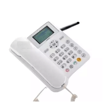 GSM Sim Supported Disk Phone - White.