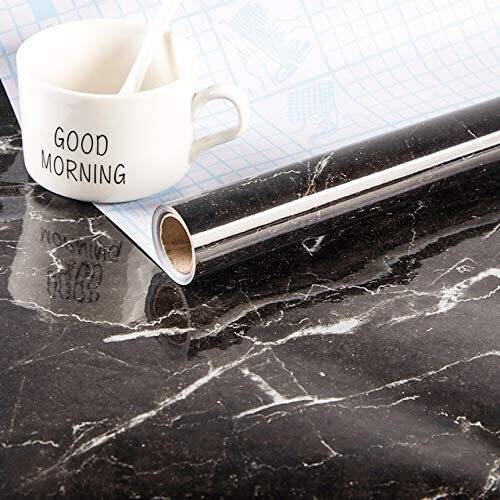 Oilproof Classic Marble Pattern Wall Stickers 60cm*500cm,5M