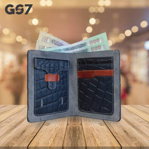 GS7 Men's Bifold Black Short Wallet, 2 image