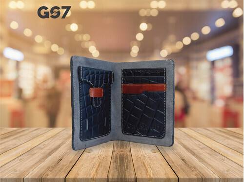GS7 Men's Bifold Black Short Wallet, 3 image