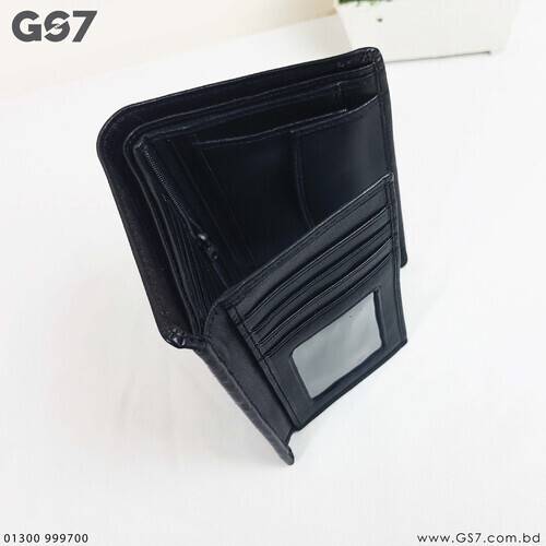 Black Short Wallet For Men, 3 image
