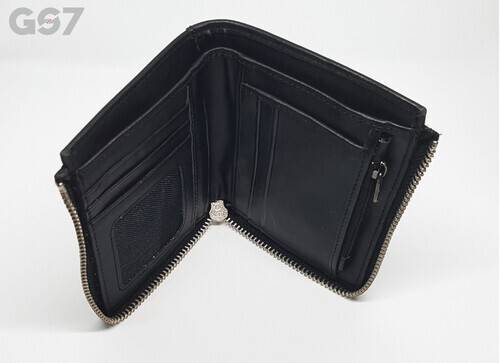 Black Short Wallet For Men, 2 image
