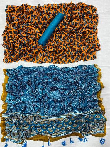 Ruposhi Cotton Unstitch Printed Three Piece For Women-NF649