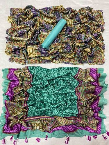 Ruposhi Cotton Unstitch Printed Three Piece For Women-NF644