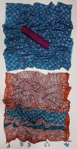 Ruposhi Cotton Unstitch Printed Three Piece For Women-NF1447