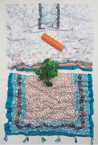 Ruposhi Cotton Unstitch Printed Three Piece For Women-NF1437