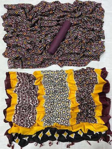 Ruposhi Cotton Unstitch Printed Three Piece For Women-NF635
