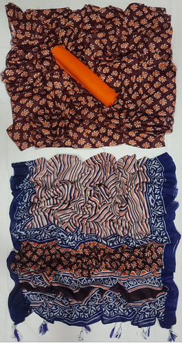 Ruposhi Cotton Unstitch Printed Three Piece For Women-NF1445
