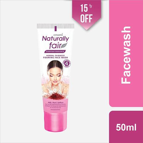 Naturally Fair Everyday Radiance Herbal Faireness Foaming Face Wash 50ml