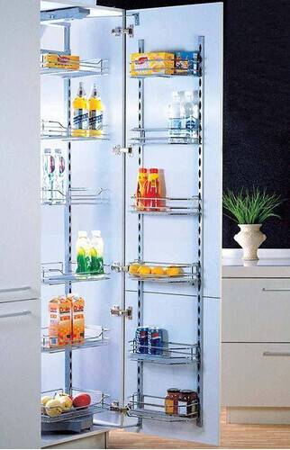 Large Six Layer Tall Unit (Left/Right) with Stainless Steel Wire Baskets, 2 image