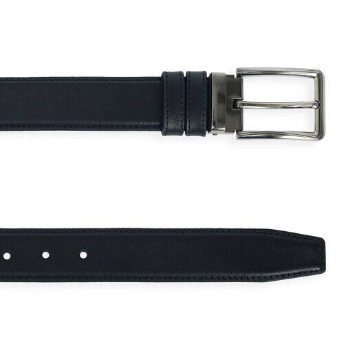 AAJ Detlev Saffiano Black-Tie Belt For Men SB-B48, 4 image