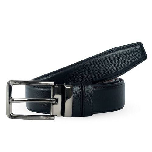 AAJ Detlev Saffiano Black-Tie Belt For Men SB-B48, 5 image