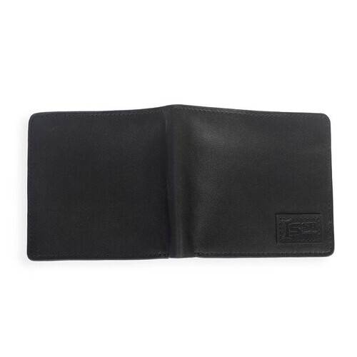 Curvy Black Billfold Leather Wallet SB-W53, 3 image