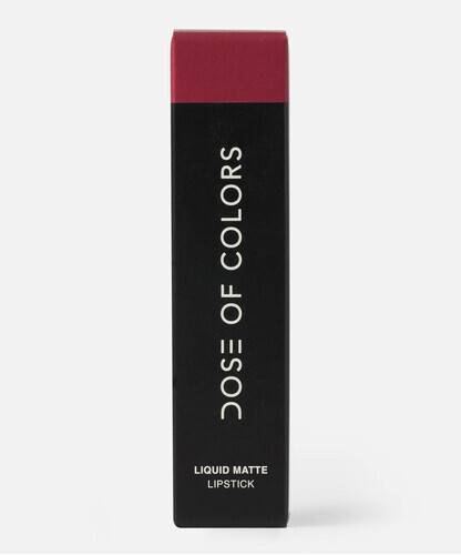 Dose of colors Liquid matte lipstick- Talk is chic, 3 image