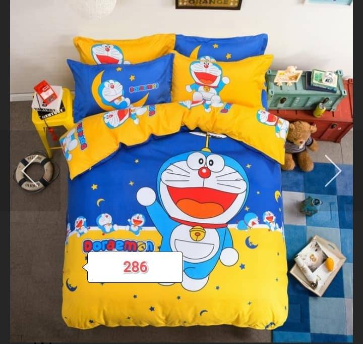 Doraemon Cotton Bed Cover With Comforter