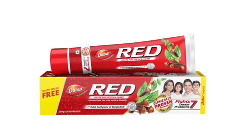 Dabur Red Toothpaste (Free Toothbrush) 100 gm