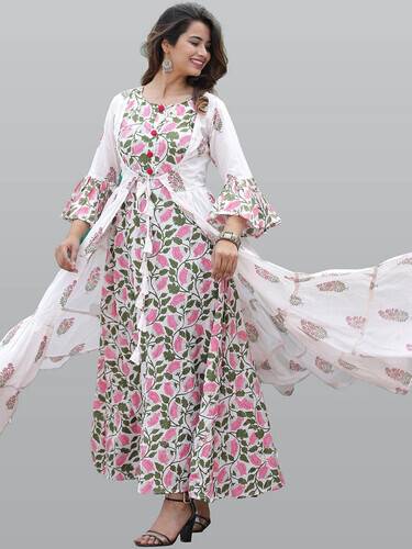 Ready made Long Anarkali Suits For Woman, 2 image