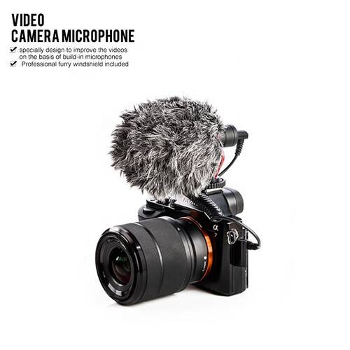 Apexel APL-MIC01 Flexible clip Camera Microphone