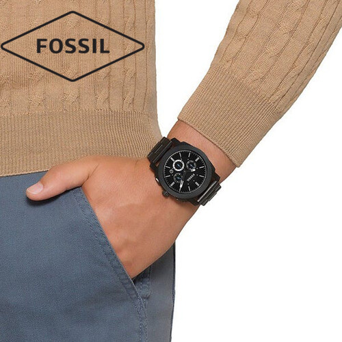 New Fossil Machine Chronograph Dark Brown Dial Mens Watch, 3 image