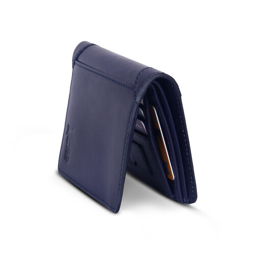 Antique Blue ( Agun ) Short Leather Wallet SB-W134, 3 image