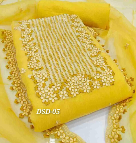 Tissue Organza 4 pc- Yellow