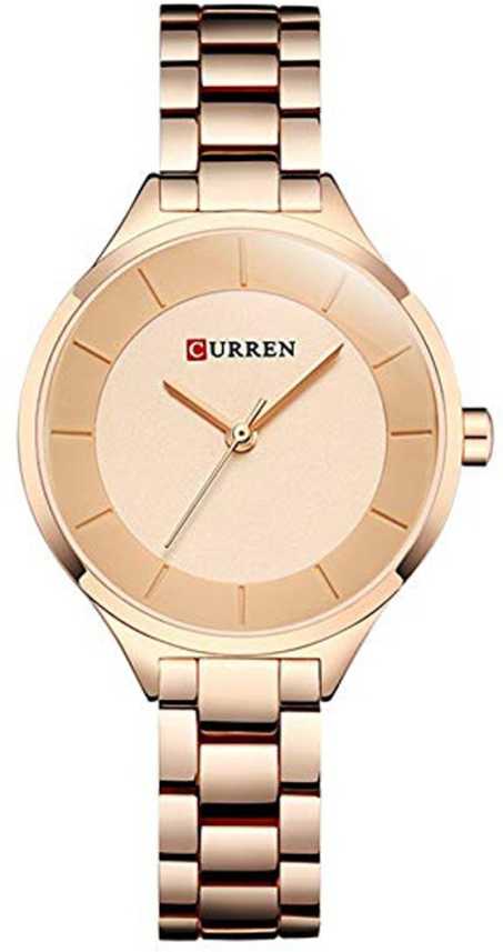 CURREN 9015 Stainless Steel Analog Watch For Women, 4 image