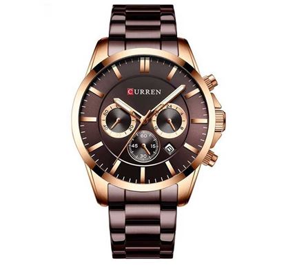 Curren 8348 Luxury Brand Fashion Quartz Watch Men Sports Chronograph Clock, 2 image