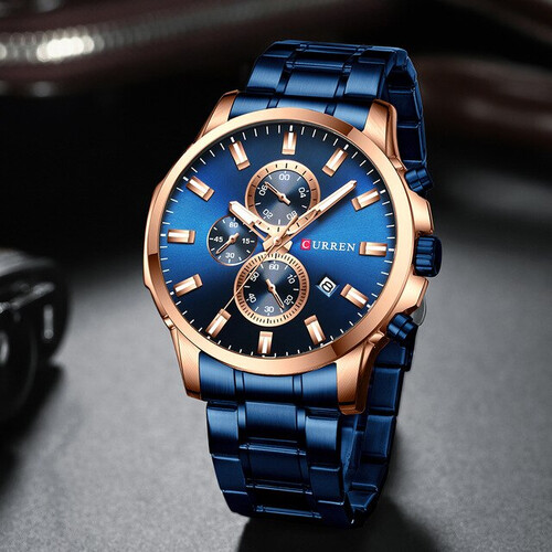 Curren 8348 Luxury Brand Fashion Quartz Watch Men Sports Chronograph Clock