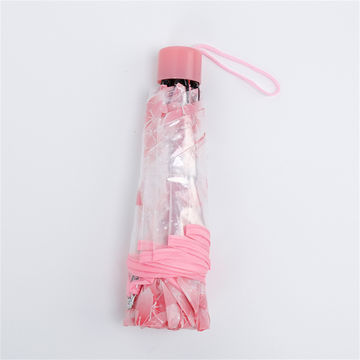 Sakura Clear Wedding Cherry Blossom Ladies Transparent Folding Umbrella, 2 image