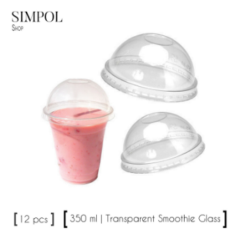 12 Pcs Transparent Smoothie Glass Simple Milkshake Glass- 350 ml, 3 image