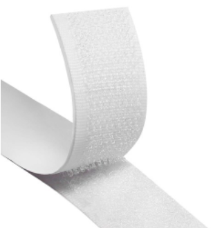 3/4 x 5' White Self Adhesive Velcro Strip