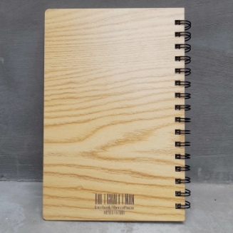 Notebook Diary Journal Golden Idea Wooden Light Large Spiral Binding Stationery Item Register- 1 Piece, 3 image
