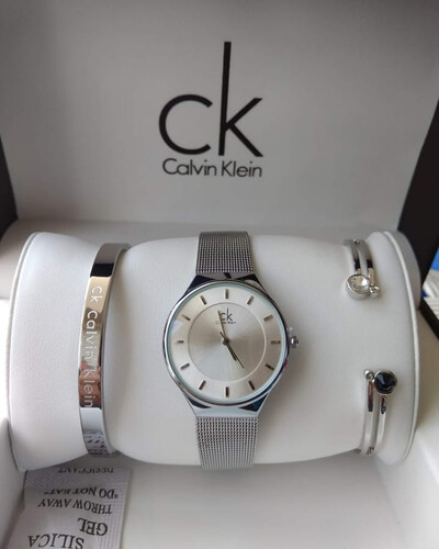 CK Calvin klein Stylish ladies watch Silver Kablewala Bangladesh