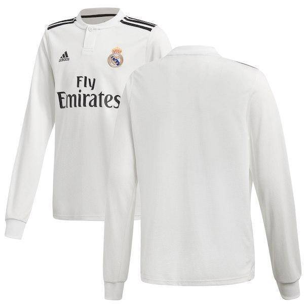 Real Madrid Polyester Long Sleeve Home Jersey 2018-19