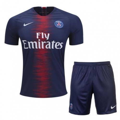 Paris Saint-Germani Polyester Short Sleeve Home Jersey With Shorts 2018-19