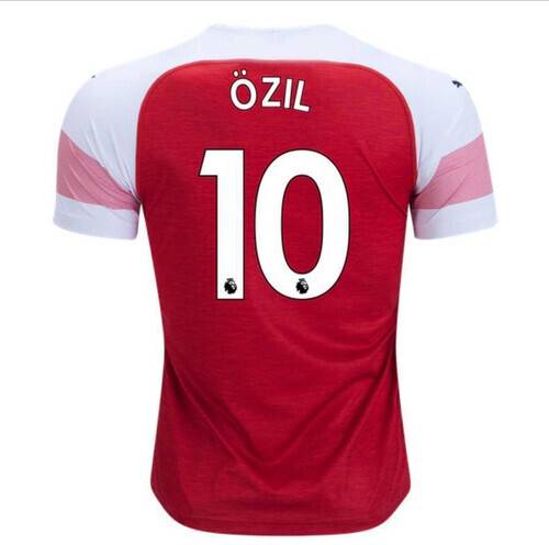 Ozil 10 Arsenal Polyester Short Sleeve Home Jersey 2018-19