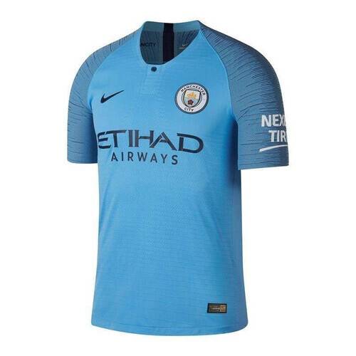 Manchester City Polyester Short Sleeve Home Jersey 2018 - 19