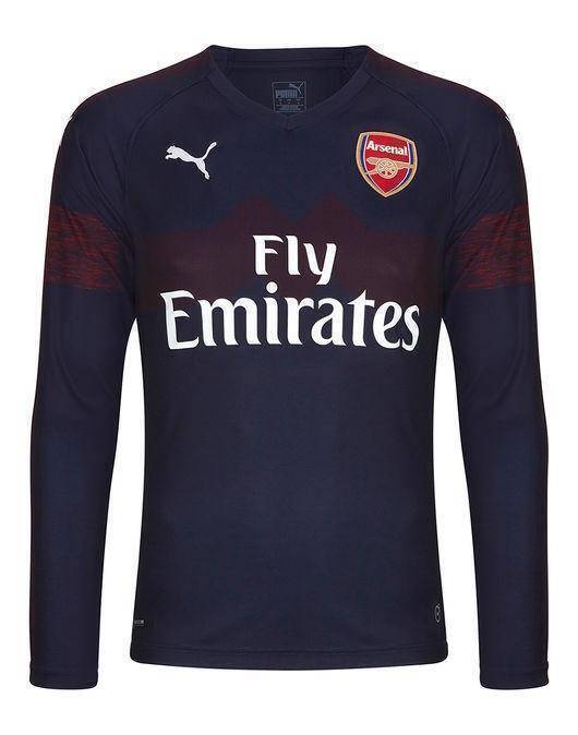 Arsenal Polyester Long Sleeve Away Jersey 2018-19