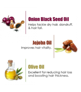 Wow Onion Black Seed Hair Oil with Comb Applicator, 5 image