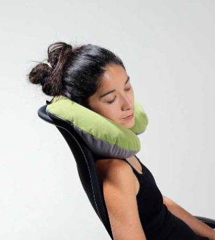 3 In 1 Inflatable Travelling Pillow Set With Eye Mask & Ear Plug, 2 image