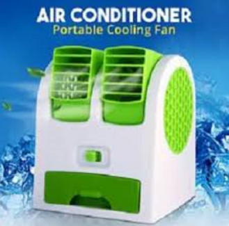 Air Conditioner Shaped Mini Double Cooler Fan & Fragrance, 6 image