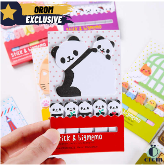 Multi Color Cute Animal Cat Panda Bird Ghost Sticky Notes & Bookmarks