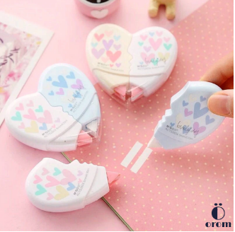 Cute Love Heart Correction Tapes Student Gift Kawaii Stationery Office School Supplies