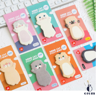 Cute Kawaii Cat Sticky Notes Memo Pad Cartoon Cute Cat Series N Times Stickers Message Memo Sticky Notes Student Notes 8 styles