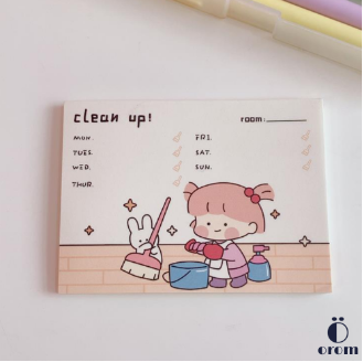 1 Pcs Cute 50 Sheets Girls Paper Memo Pads Notepad Student Sticky Notes To Do List Weekly Planner Stickers Korean Stationery, 5 image