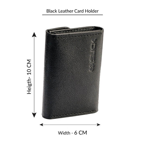 Black Leather Card Holder SB-W122, 3 image