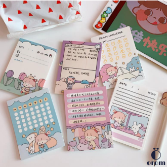 1 Pcs Cute 50 Sheets Girls Paper Memo Pads Notepad Student Sticky Notes To Do List Weekly Planner Stickers Korean Stationery, 4 image