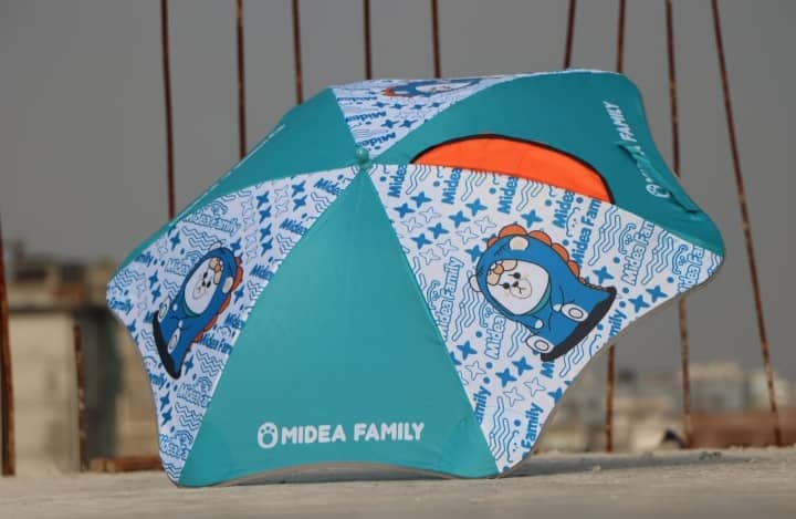 Baby Cartoon Umbrella Blue